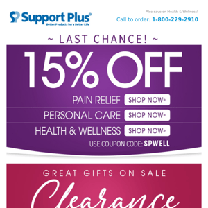Last Day: 15% Off Personal Care & More