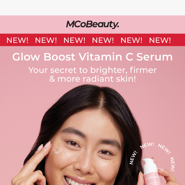 Introducing: Our NEW skin-loving Glow Boost Vitamin C Serum