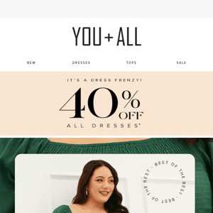 💁 A Well-Dressed Offer | 40% OFF