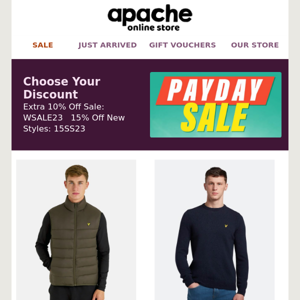 Apache You Have 2 Payday Codes Inside