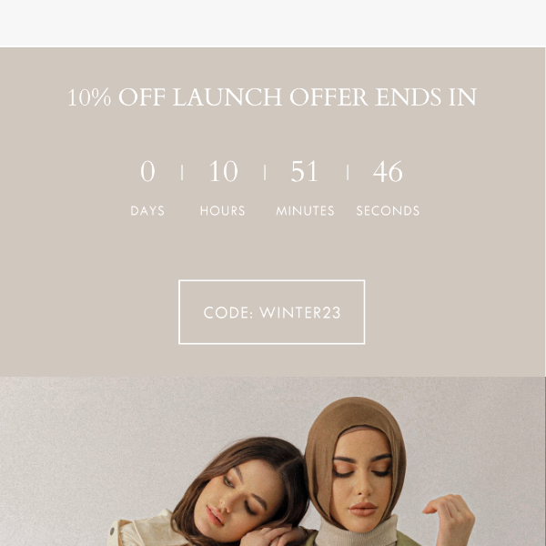 LAUNCH OFFER ENDS TONIGHT