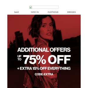 Additional Offers | Up to 75% off Everything