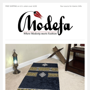 New Arrivals! Including Larger Foam Prayer Rugs