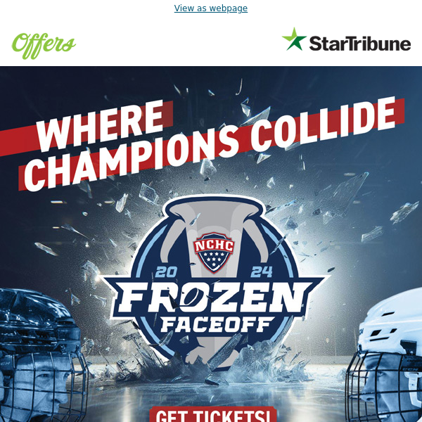 NCHC Frozen Faceoff returns to Saint Paul March 22 -23