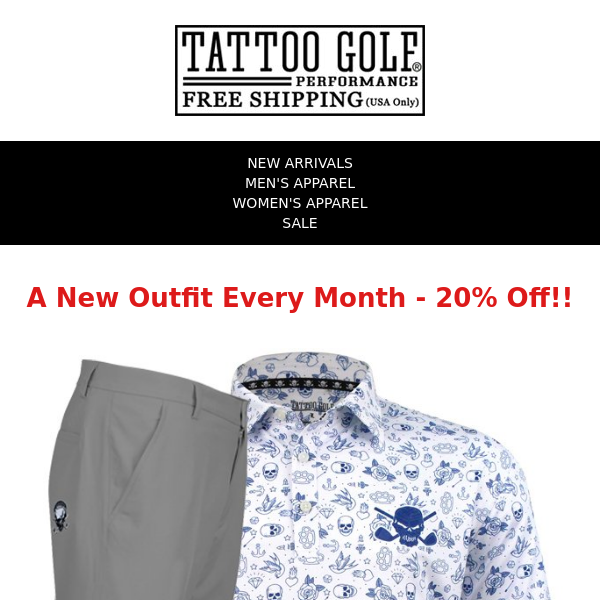 ☠️Golf Outfit of the Month - 20% Off☠️