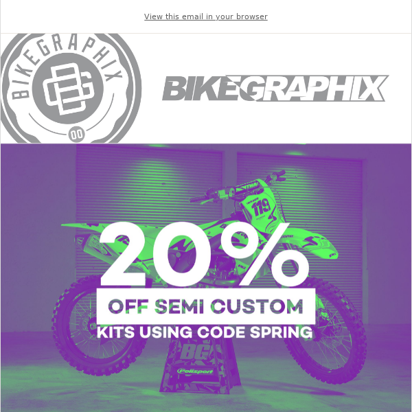 ⚡20% Off Semi Custom MX Graphic Kits and FREE Shipping⚡