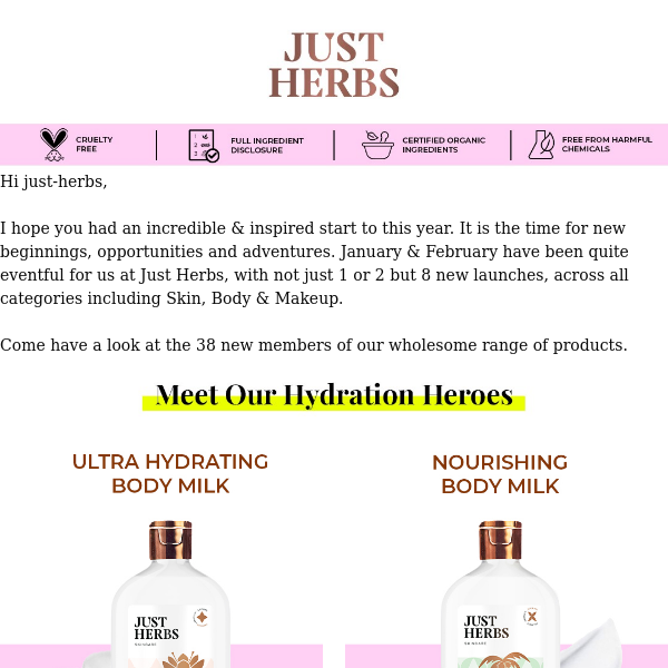 Just Herbs Say Hello to New Members of Just Herbs!