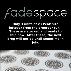 **Only 3 Units of v3 Peak Size Inserts Remaining * S-Tier+ Insert Restock**