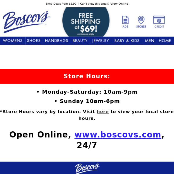 Treat Yourself to an Extra 15 OFF Your Purchase Boscov s