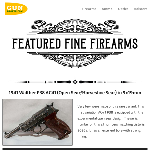 Featured Fine Firearm Auctions