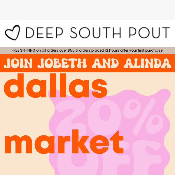 20% OFF 🤠 DALLAS MARKET 🤠 TAKEOVERS!