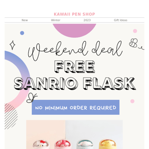 【FREE SANRIO FLASK💖】Early Black Friday Gift!⚡