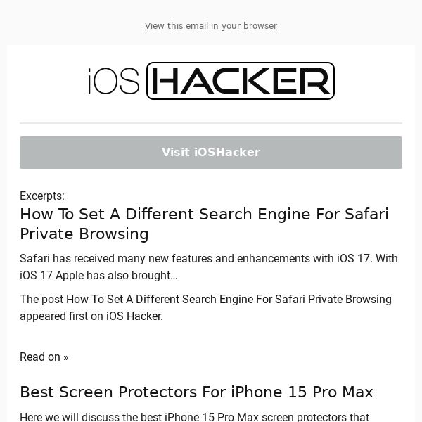 How To Set A Different Search Engine For Safari Private Browsing - iOS  Hacker