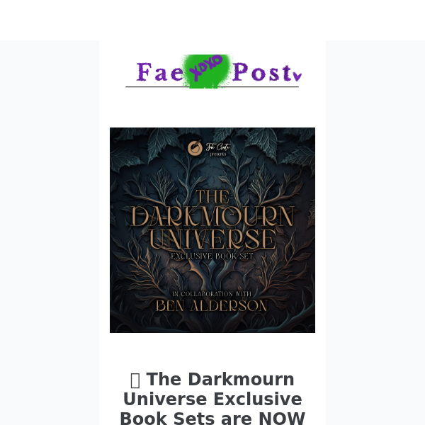 Sales Now Open for Darkmourn Exclusive Book Set!