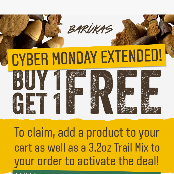 Cyber Monday EXTENDED!!!🎉