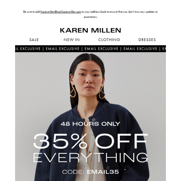 48 Hours Only | 35% off everything