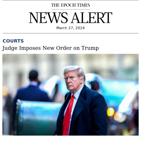 Breaking: Judge Imposes New Order on Trump