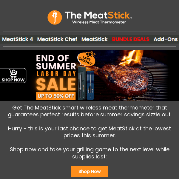 50% off MeatStick's Biggest Sale of the Summer! 🌞 🌞 