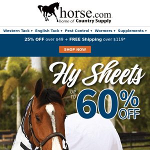 Spring Savings for Your Stable! 25% Off Upgrade + Free Shipping