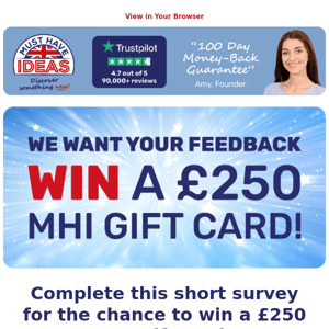 Win a £250 gift card