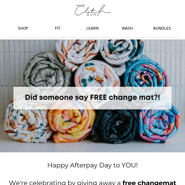 Come and get your FREE changemat! 😍