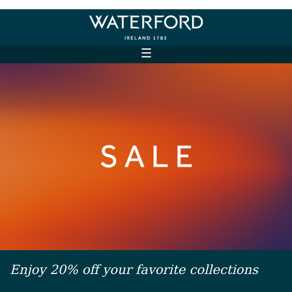 Unleash Summer Splendor with Waterford's Most Luxurious Sale