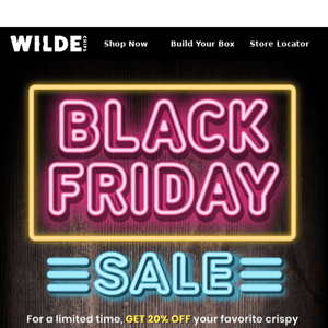 20% Off Black Friday Sale!