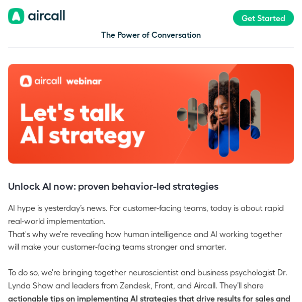 Join Zendesk, Front + Dr. Shaw: AI strategy success