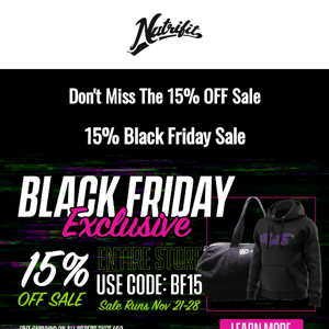 Don't Miss Out on Black Friday Sale!