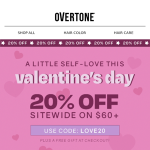 ❤️ is 20% OFF when you spend $60+