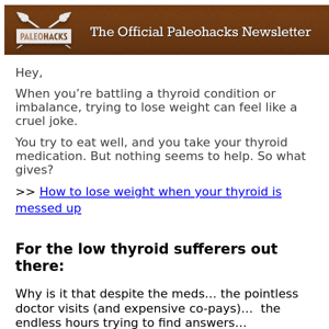 Thyroid Weight Loss Ritual