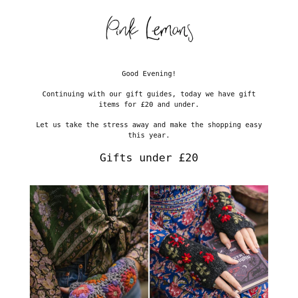 Gifts For Everyone On Your List - £20 & Under