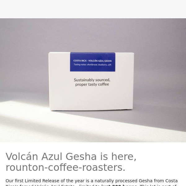Limited Release | Volcán Azul Gesha 🇨🇷