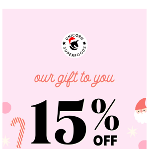 15% off Christmas SALE | Santa Came Early! 🎅