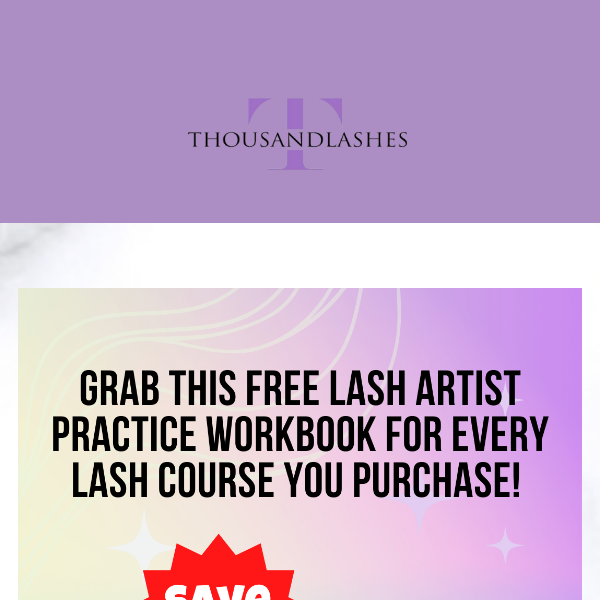 📣Get your FREE lash artist practice workbook!