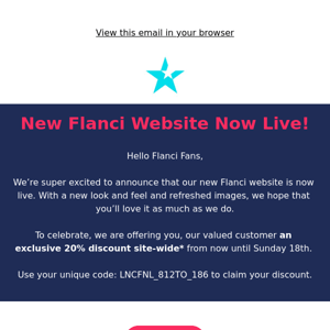 Brand New Flanci Website and a cheeky surprise🏃🏽‍♀️