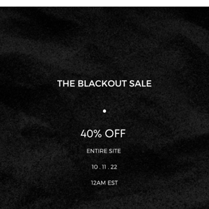 The Biggest Sale is coming…