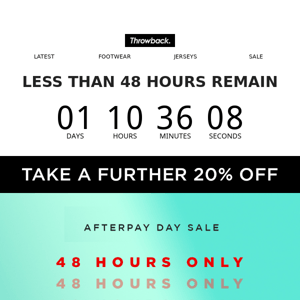 LESS THAN 48 HOURS ⏰ SAVE UP TO 60% 🤯