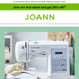 Sew It Goes: Save on all things sewing! (including up to $300 on machines!)