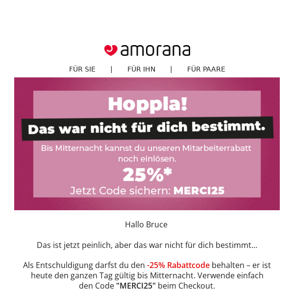 🙊 Hoppla! Das war nicht für dich bestimmt 🙊