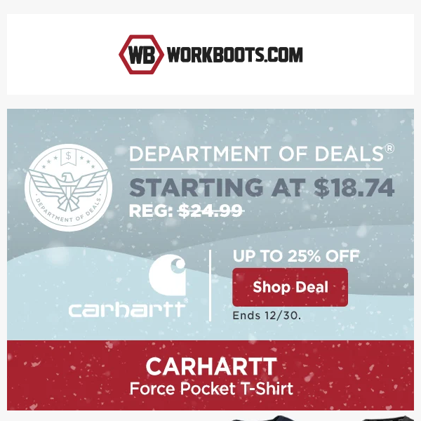 DOD: 🎅💬 Open this Carhartt deal! 