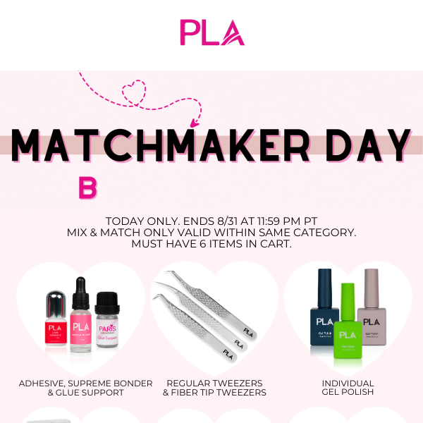Make your match with BUY 3, GET 3 FREE 💘