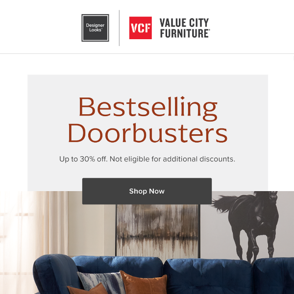 Bestselling essentials are now Doorbusters!