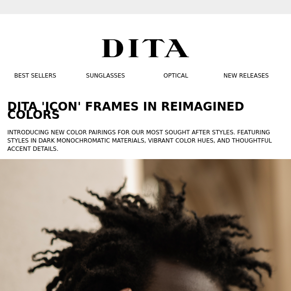 DITA 'ICON' FRAMES IN REIMAGINED COLORS