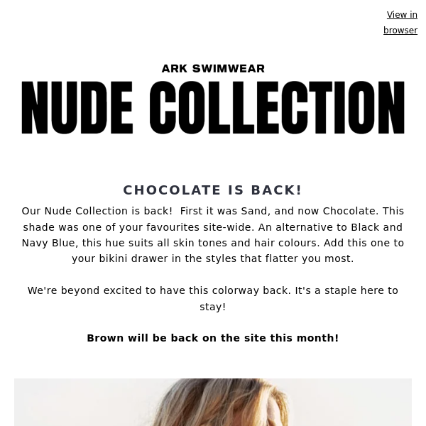 Chocolate Brown Bikinis are back!