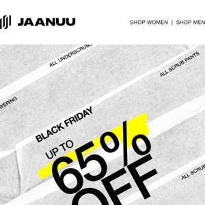 BLACK FRIDAY JUST GOT BETTER: 65% OFF