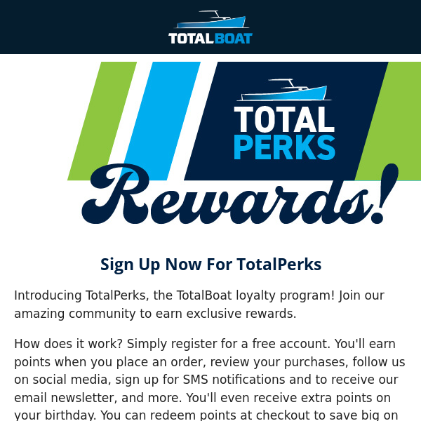 Introducing TotalPerks: The TotalBoat Loyalty Program