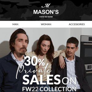 Welcome 2023 with Mason's Private Sales. Last Days