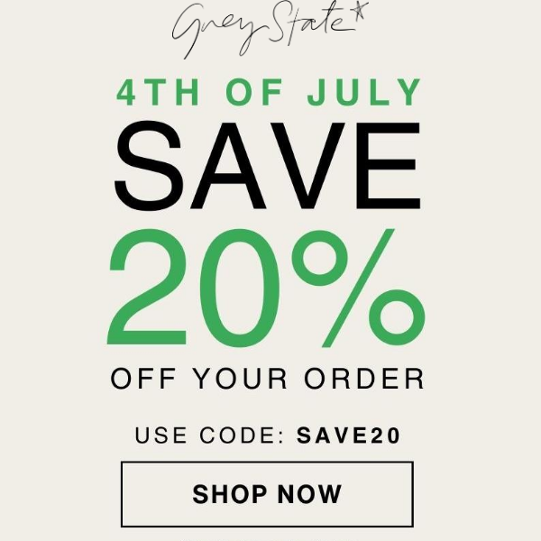 📣20% OFF SALE | CODE: SAVE20