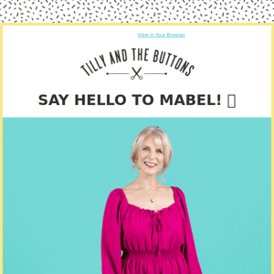 Meet Mabel - our NEW shirred blouse & dress sewing pattern!